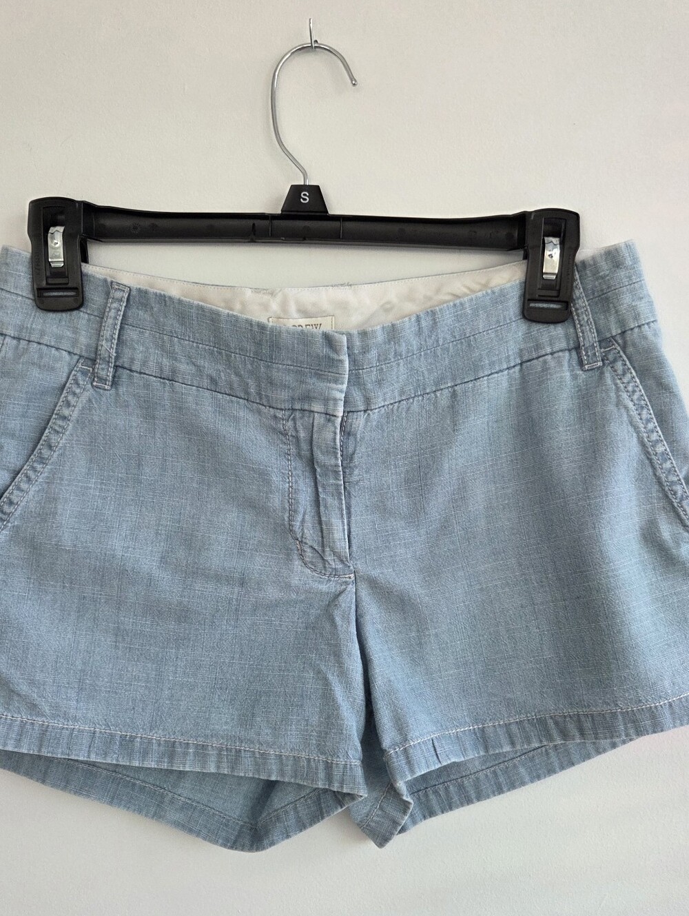 J. Crew Light Blue Womens Linen-Blend Shorts, size 2